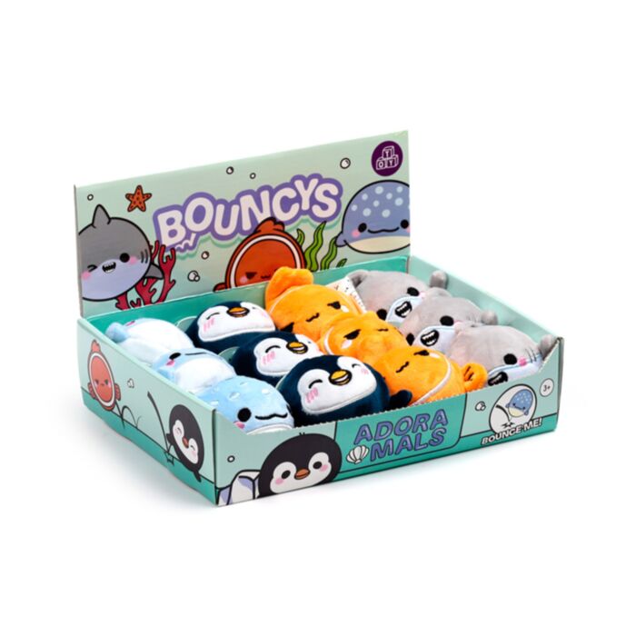 Palla Pazza Rimbalzante in Peluche - Oceano - Animali Dolci ADORAMALS