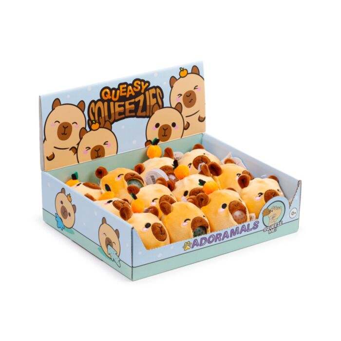 Antistress di Peluche - Capibara - Animali Dolci ADORAMALS - Queasy Squeezies
