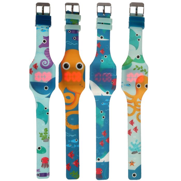 Orologio da Polso in Silicone - Animali Marini