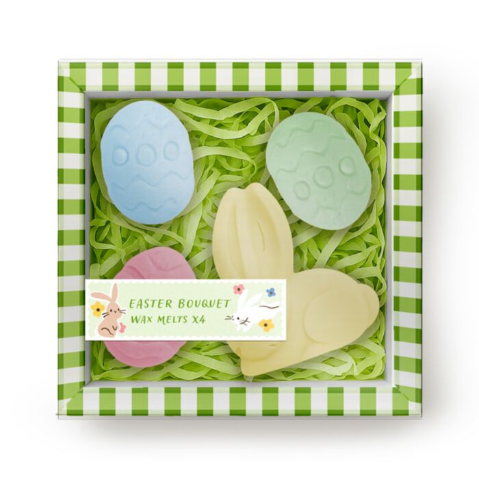 Set di 4 cere profumate da fondere a tema pasquale - Springtime