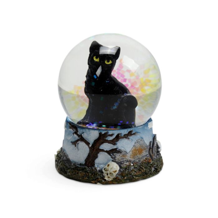 Palla di Vetro con Neve - Gatto Nero