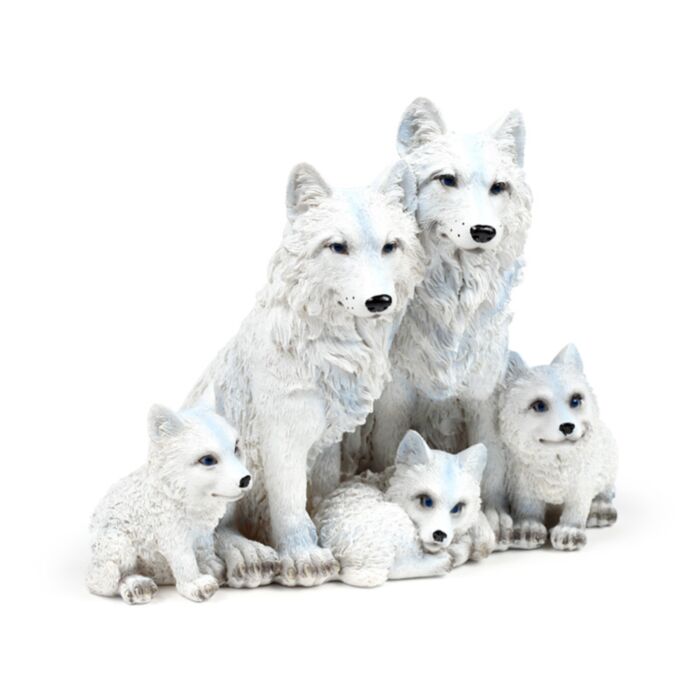 Famiglia di Lupi con Cuccioli