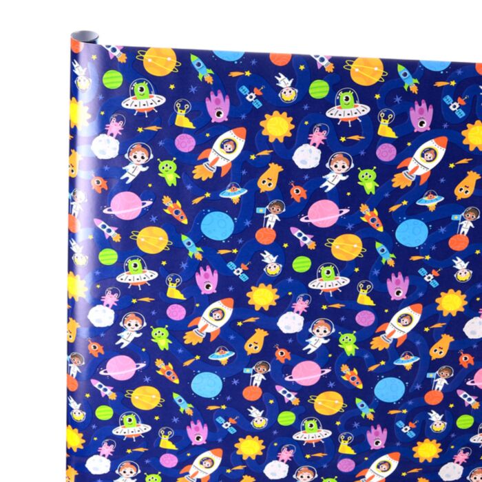 Carta da Regalo - Rotolo da 3 m - Spazio SPACE CADETS