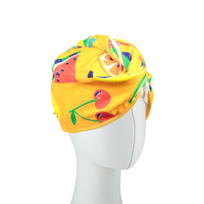 Asciugamano Turbante per capelli in microfibra - Frutta Estiva