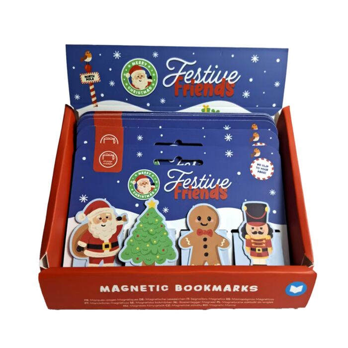 Set di 4 Segnalibri Magnetici di Natale - Amici del Natale