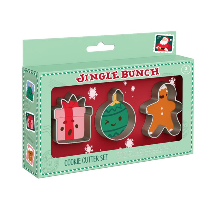 Set di 3 Tagliabiscotti Natalizi - Banda Natalizia - JINGLE BUNCH