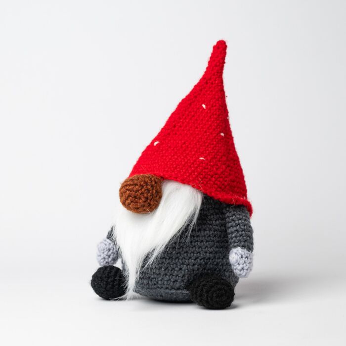 Kit da Uncinetto Amigurumi - Gnomo Natalizio - Gonk