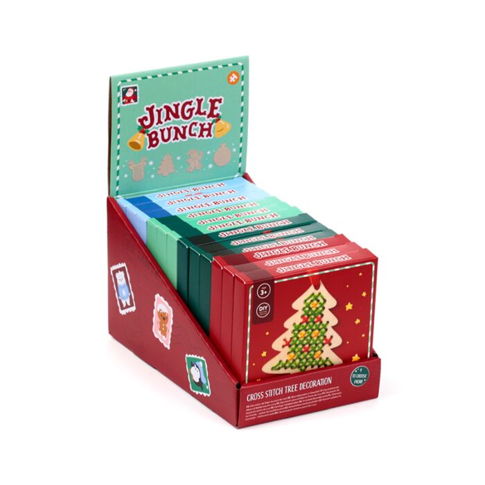 Decorazione Punto Croce - Fai da Te - Banda Natalizia JINGLE BUNCH