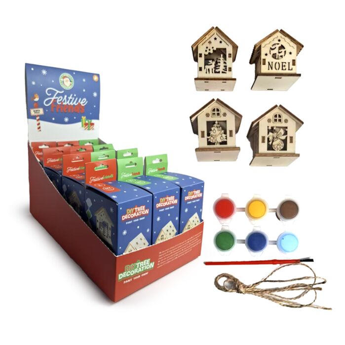 Decorazione Casa di Natale - Fai da Te - da dipingere - Amici del Natale 