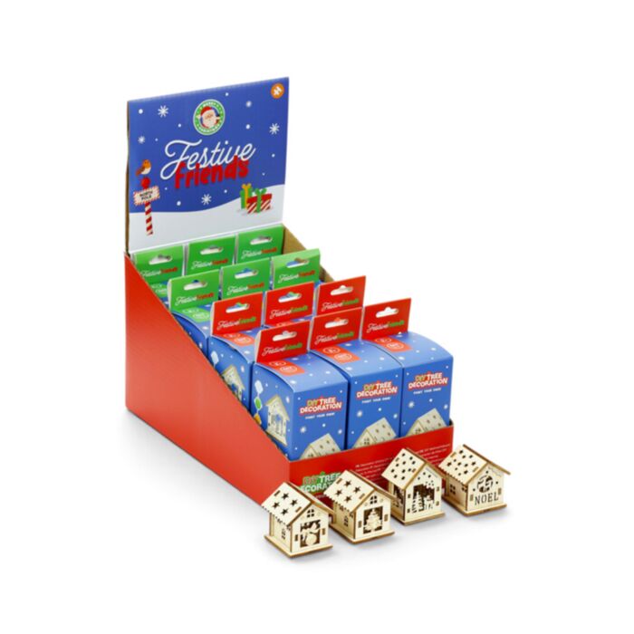 Decorazione Casa di Natale - Fai da Te - da dipingere - Amici del Natale 
