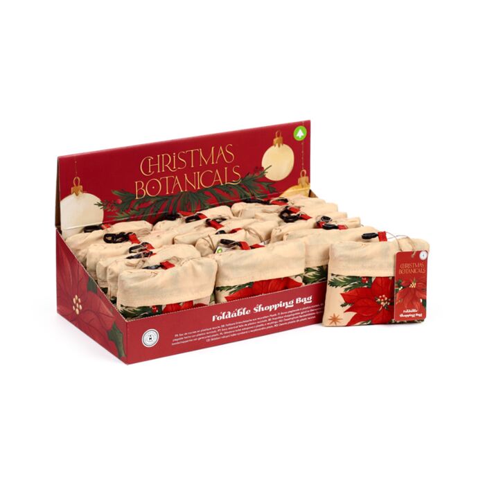 Borsa Pieghevole in RPET - Stella di Natale