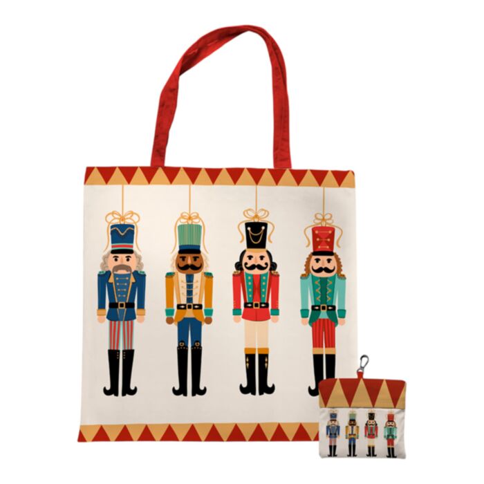 Borsa pieghevole in Poliestere - Schiaccianoci di Natale