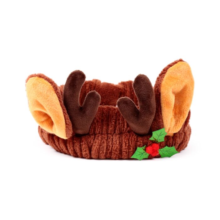 Fascia per Capelli in Peluche - Banda Natalizia - Renna