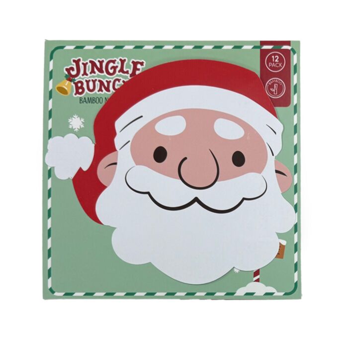 Tovaglioli di carta 3 veli - Confezione da 12 - Babbo Natale - Jingle Bunch 