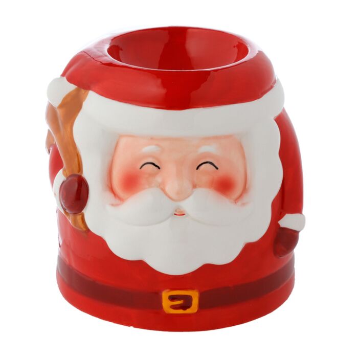 Brucia Essenze Natalizio in Ceramica a Forma di Babbo Natale
