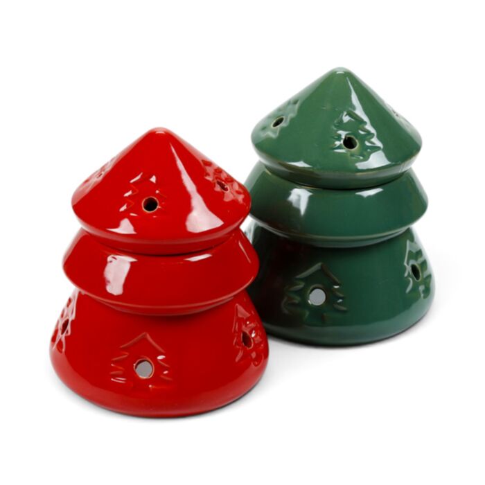 Brucia Essenze in Ceramica a Forma di Albero di Natale - Eden