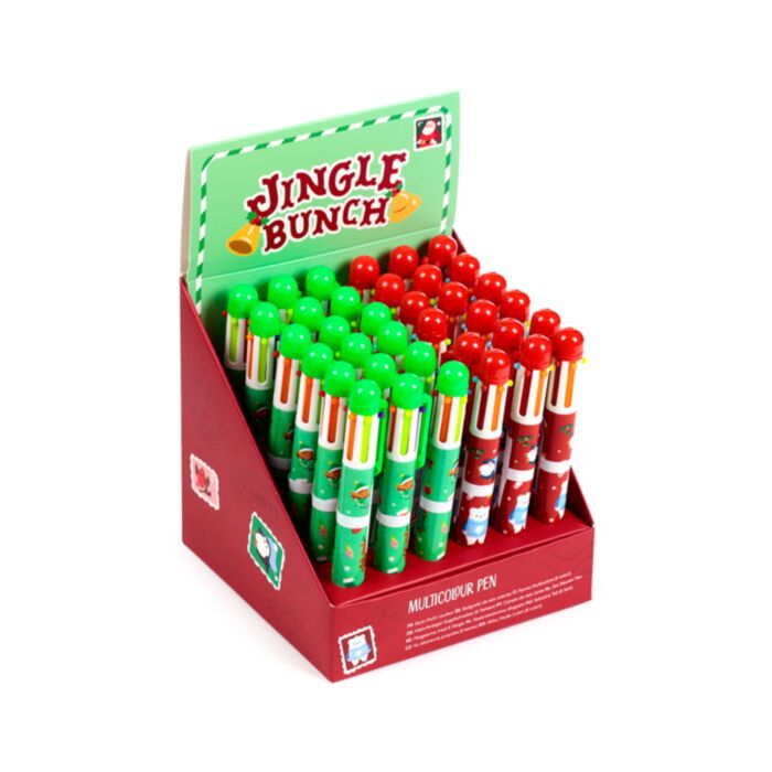 Penna Multicolore (6 Colori) - Banda Natalizia 