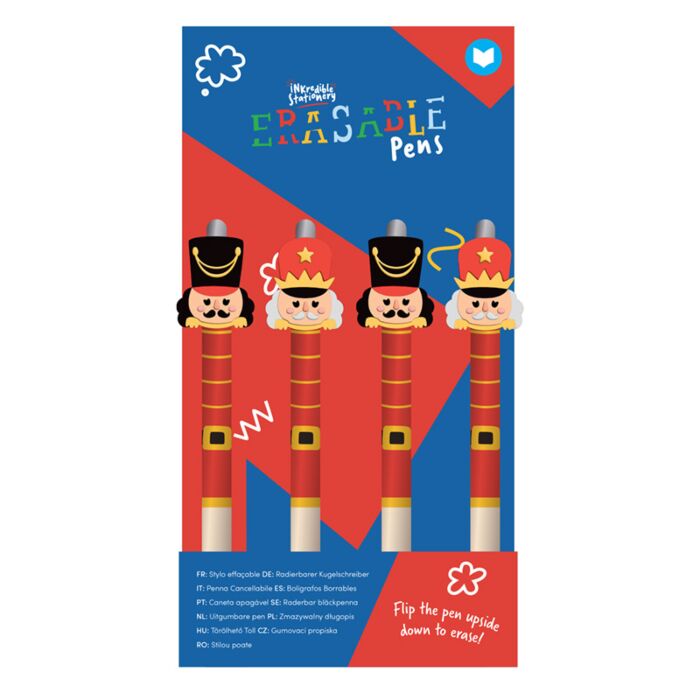 Penna Cancellabile con Copripenna - Schiaccianoci di Natale - Amici del Natale