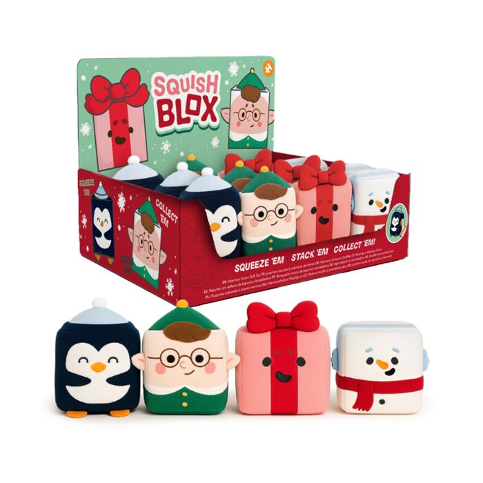 Peluche in Memory Foam di Natale - Squish Blox -Jingle Bunch 