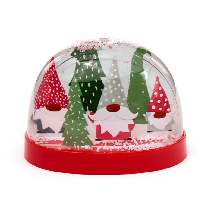 Palla di Neve con Glitter - Grande - Gnomo Gonk - Natale