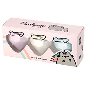 Set di 3 Bombe da Bagno - Pusheen il Gatto - Frutta Set di 3 Bombe da Bagno - Pusheen il Gatto - Frutta
