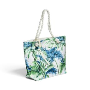 Borsa Mare - Palme e Mini Pochette con Cerniera