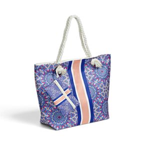 Borsa Mare e Mini Pochette con Cerniera - Mandala Blu