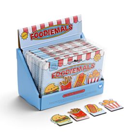 Set di 4 Segnalibri Magnetici - Fast Food - Foodiemals