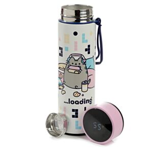 Bottiglia Termica in Acciaio con Termometro - Gamer - Pusheen il Gatto