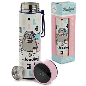 Bottiglia Termica in Acciaio con Termometro - Gamer - Pusheen il Gatto