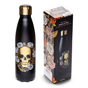 Bottiglia Termica in Acciaio 500ml - Teschi & Rose SKULLS&ROSES 