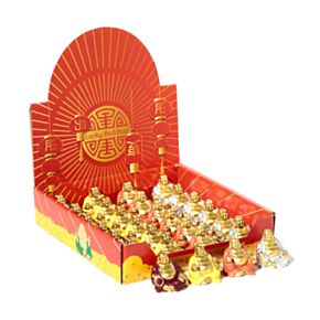 Mini Buddha Portafortuna con Espositore