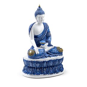 Buddha Thailandese - Bianco e Blu - Loto Buddha Thailandese - Bianco e Blu - Loto