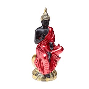Buddha Thailandese - Rosso, Nero e Oro - Illuminazione