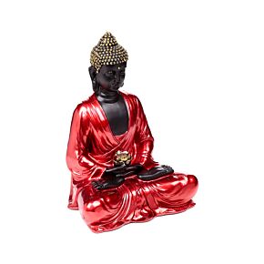 Buddha Thailandese - Rosso, Nero e Oro - Contemplazione Buddha Thailandese - Rosso, Nero e Oro - Contemplazione