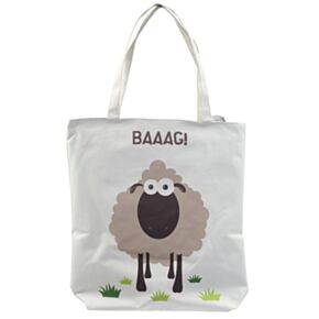 Borsa in Cotone con Zip - Pecora BAAAG