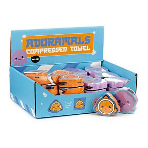 Asciugamano da Viaggio Compresso - Animali Dolci - Vita da Mare Asciugamano da Viaggio Compresso - Animali Dolci - Vita da Mare