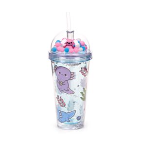 Bicchierone con Cannuccia e Decorazioni - Axolotl Maddie - Animali Dolci ADORAMALS