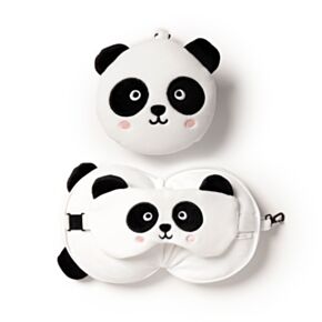 Cuscino da Viaggio con Maschera Relaxeazzz - Panda - Animali Dolci ADORAMALS