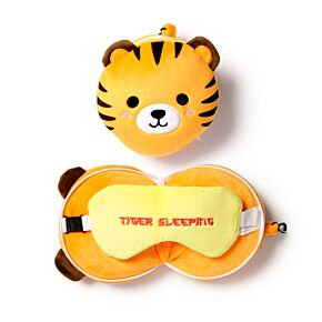 Cuscino da Viaggio con Maschera Relaxeazzz - Tigre Cuscino da Viaggio con Maschera Relaxeazzz - Tigre