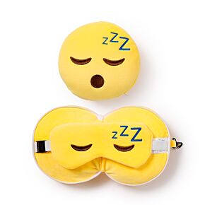 Cuscino da Viaggio con Maschera Relaxeazzz - Snoozie la Faccina Addormentata