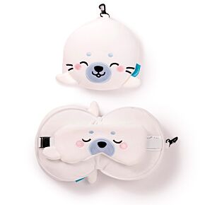 Cuscino da Viaggio con Maschera Relaxeazzz - Kai la Foca - Animali Dolci Cuscino da Viaggio con Maschera Relaxeazzz - Kai la Foca - Animali Dolci