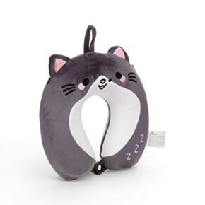 Cuscino da Viaggio Bambini in Memory Foam Relaxeazzz - Smudge il Gatto