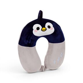 Cuscino da Viaggio Bambini in Memory Foam Relaxeazzz - Pinguino Chip - ADORAMALS
