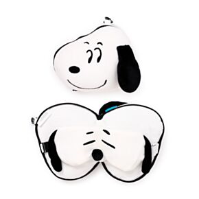 Cuscino da Viaggio con Maschera Relaxeazzz - Snoopy & Woodstock PEANUTS