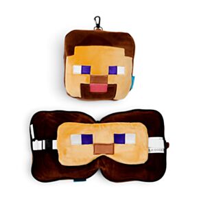 Cuscino da Viaggio con Maschera Relaxeazzz - Minecraft Panda