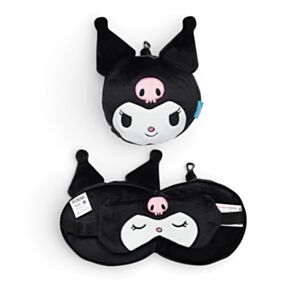 Cuscino da Viaggio con Maschera Relaxeazzz - Kuromi Coniglio Hello Kitty 