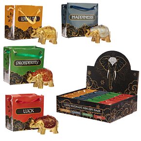 Statuine in Bustina - Elefanti Portafortuna Brillantinati Statuine in Bustina - Elefanti Portafortuna Brillantinati