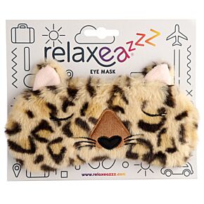 Maschera per Occhi in Peluche - Leopardo - Animali Dolci Maschera per Occhi in Peluche - Leopardo - Animali Dolci