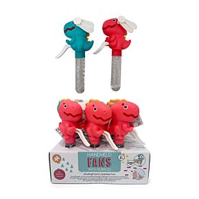 Ventilatore Manuale con Bolle di Sapone - Dinosauro